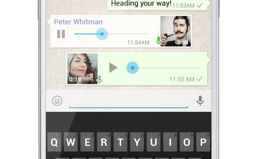 WhatsApp versendet jetzt auch Sprachnachrichten