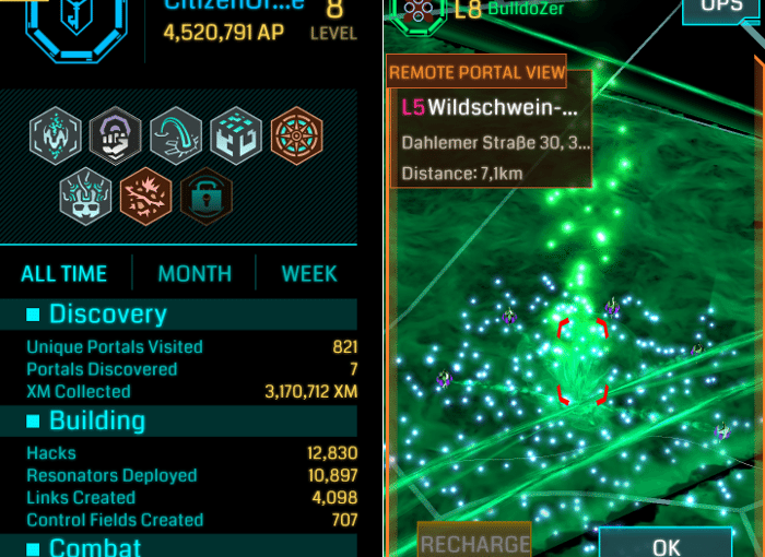 Neuer Scanner für Ingress bringt quasi Ranking