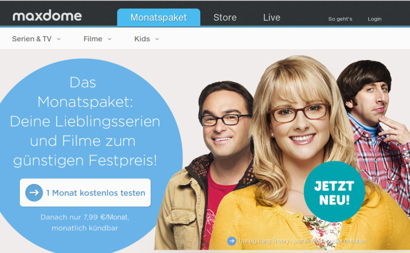 Maxdome stellt sich vor dem Start von Netflix neu auf