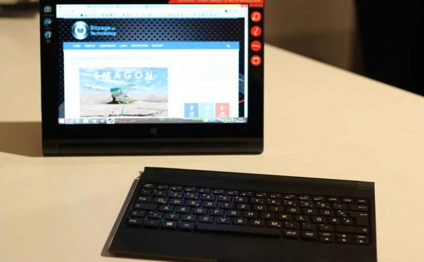 Der Tablet-Notebook-Mischling Lenovo Yoga 2 Tablet  (1051F) im Test