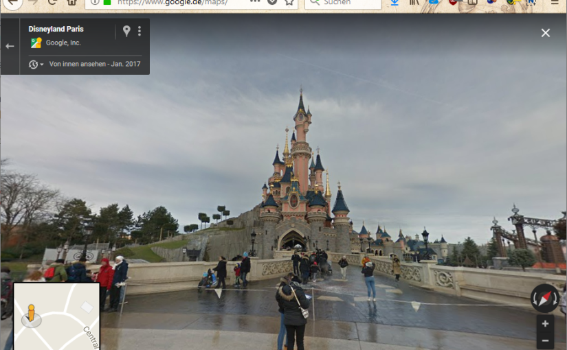 Disneyland mit Google Maps Streetview erkunden