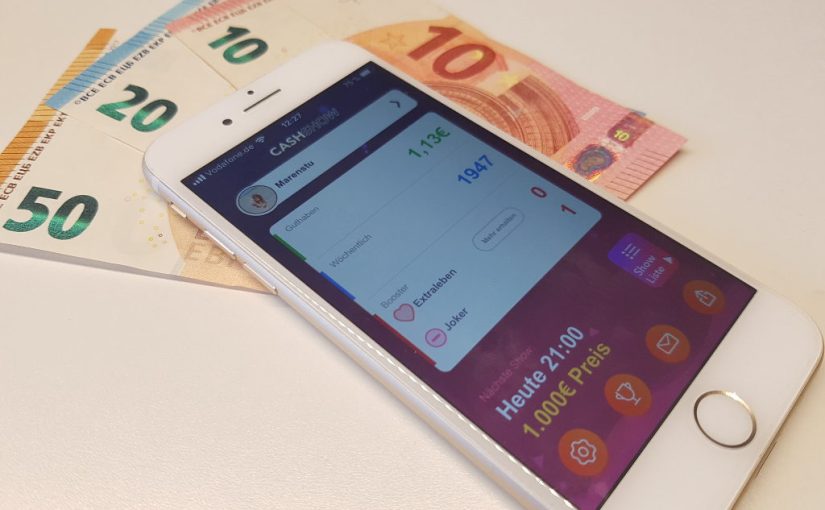 Cash Show: A Quizshow-App, which wants his users to get 2.000 Euro daily