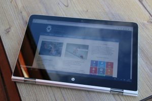HP Spectre x360 ap006ng Tabletmodus von vorne