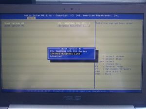 BIOS Boot Reihenfolge ändern